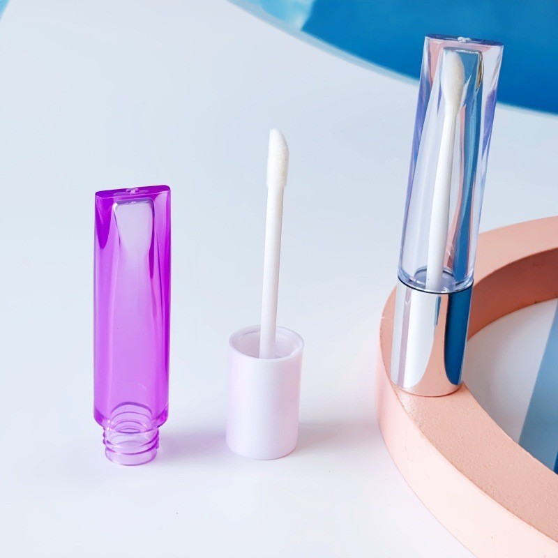 紫色4ml唇釉空管包材可定制软管唇蜜管口红管lip gloss tube