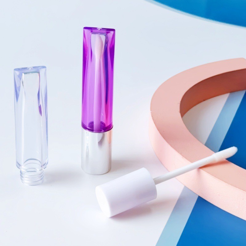 紫色4ml唇釉空管包材可定制软管唇蜜管口红管lip gloss tube图4