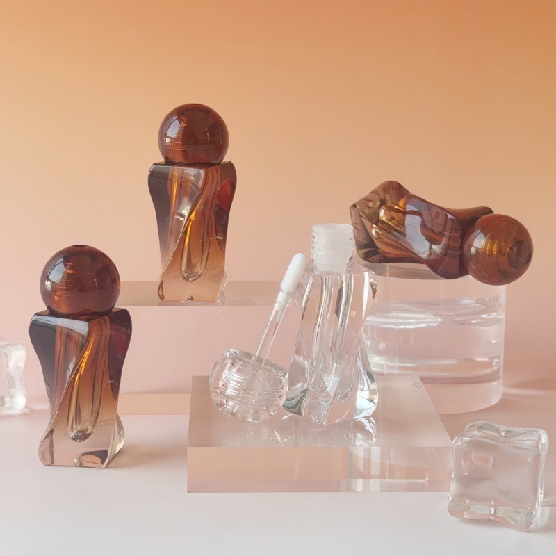 3ml旋转棕色唇彩管包材现货唇釉管遮瑕液瓶包材lip gloss tube图2