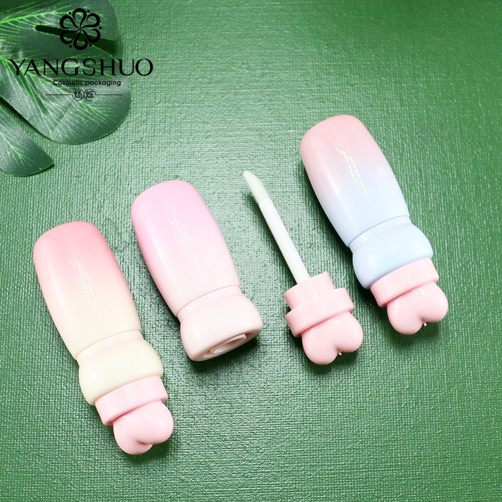 定制可爱唇彩管2ml少女爱心唇彩空管化妆品包装空瓶唇釉管包材图3