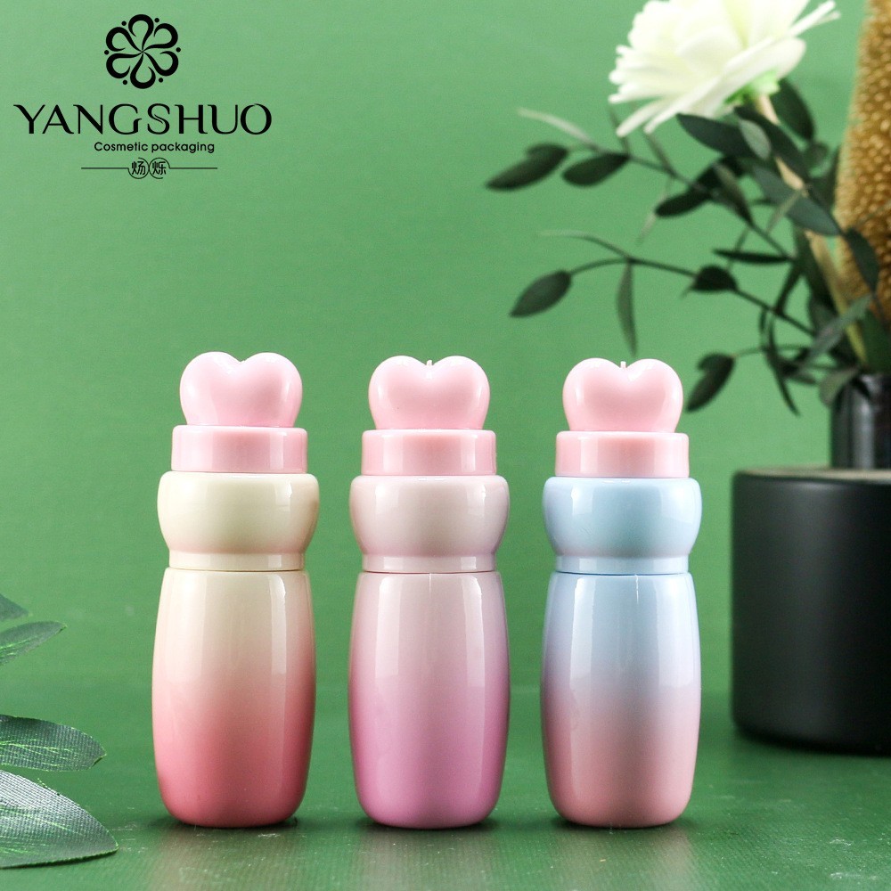 定制可爱唇彩管2ml少女爱心唇彩空管化妆品包装空瓶唇釉管包材图2