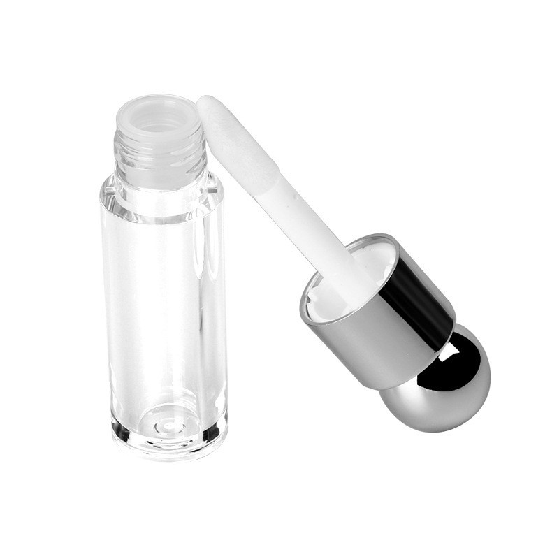 新款电镀圆形爱心扁圆形唇釉管包材透明唇蜜管唇釉空管定制唇彩管图5