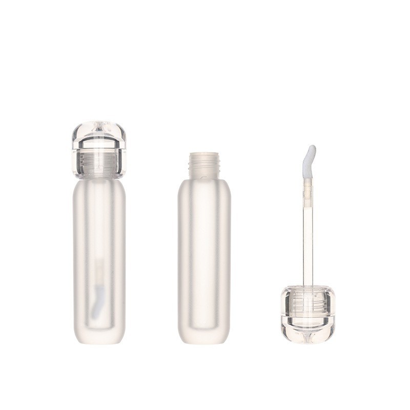 全透明蒙砂瓶椭圆型唇彩瓶唇釉管3ml唇蜜瓶彩妆唇彩空管图5