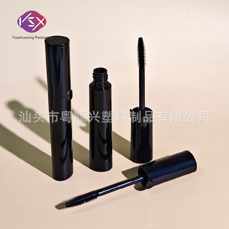 厂家定制黑色带小圆点可烫金睫毛膏管 特大刷头睫毛增长液图4