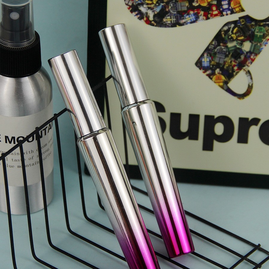 新款圆型喷镀渐变睫毛膏管包材 16毫升睫毛增长液管 化妆品包材