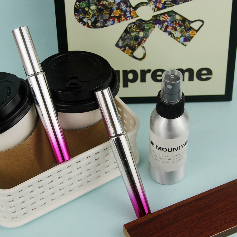 新款圆型喷镀渐变睫毛膏管包材 16毫升睫毛增长液管 化妆品包材图4