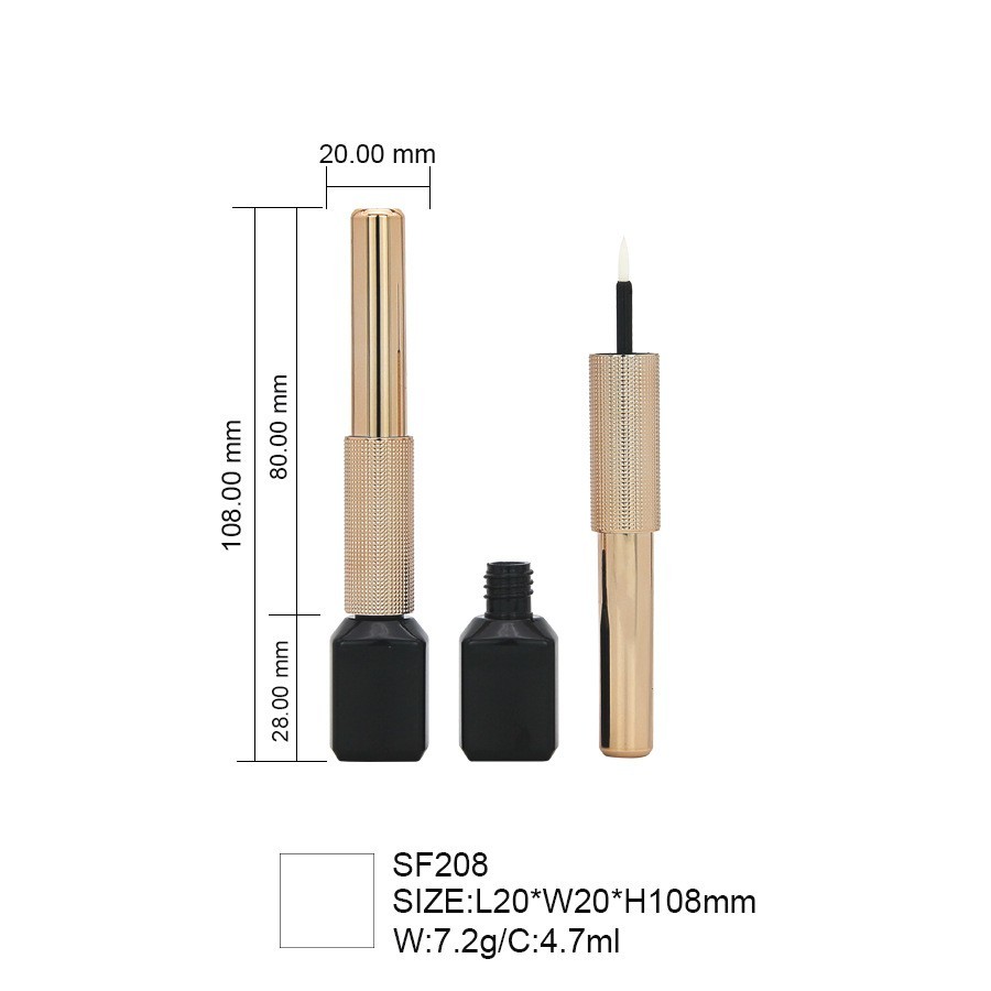 5ml新款方形瓶身睫毛液眼线膏瓶眼线液包装瓶 可制定颜色logo图5