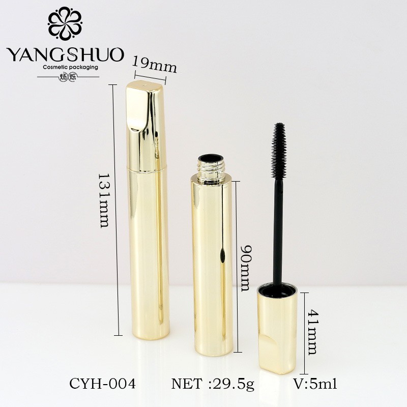 喷镀金色睫毛管5ml注塑瓶睫毛增长液空管 染眉膏管化妆品包材图2