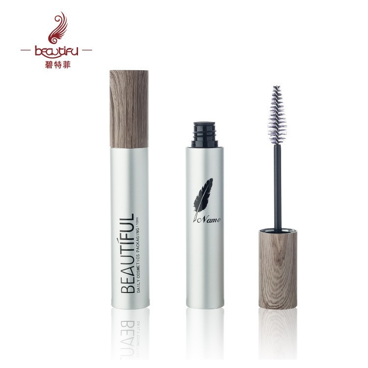木纹水转印工艺铝管浓密卷翘纤长睫毛膏管12ml包材