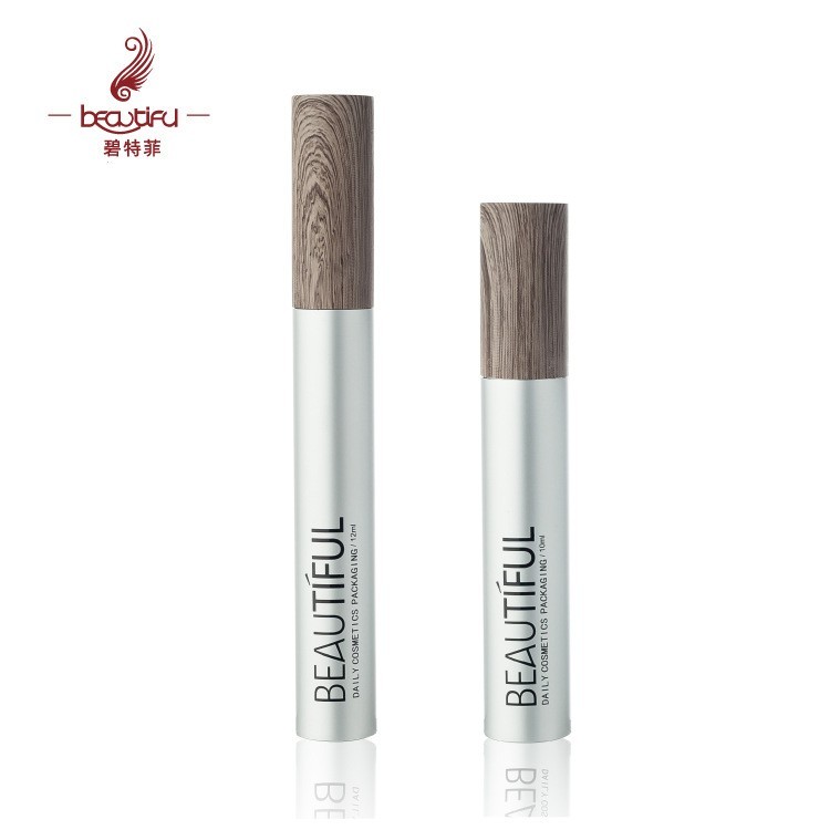木纹水转印工艺铝管浓密卷翘纤长睫毛膏管12ml包材图3