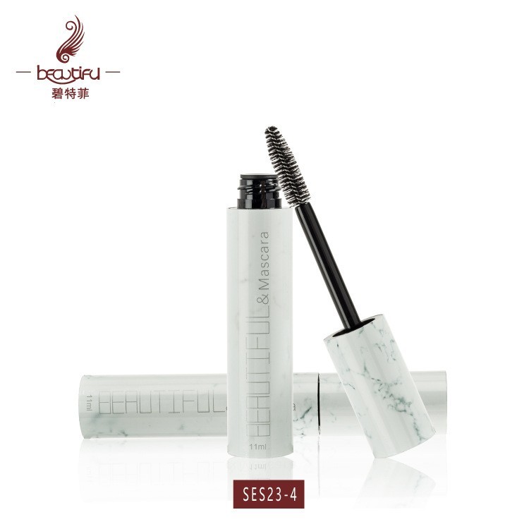 新品大理石效果铝质睫毛管眼线管