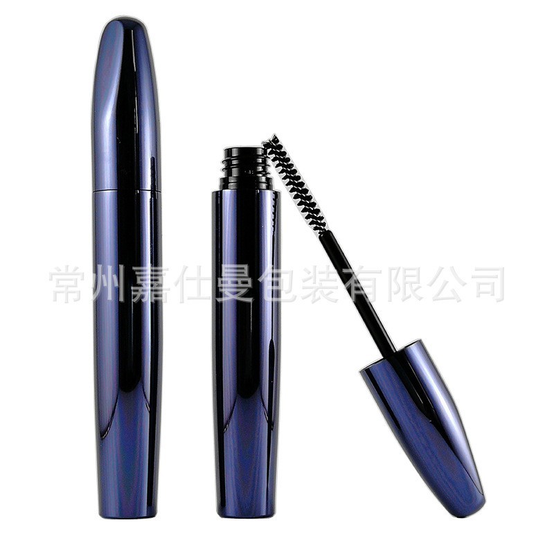 双色铝制睫毛膏管9ml圆形睫毛膏管空瓶美妆包材定制LOGO