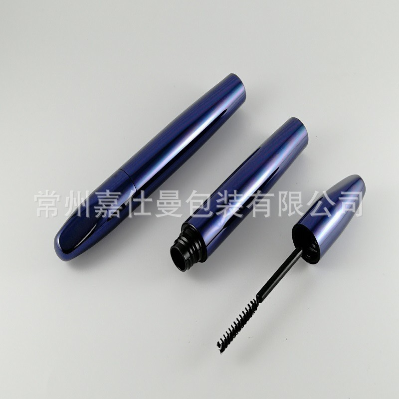 双色铝制睫毛膏管9ml圆形睫毛膏管空瓶美妆包材定制LOGO图2