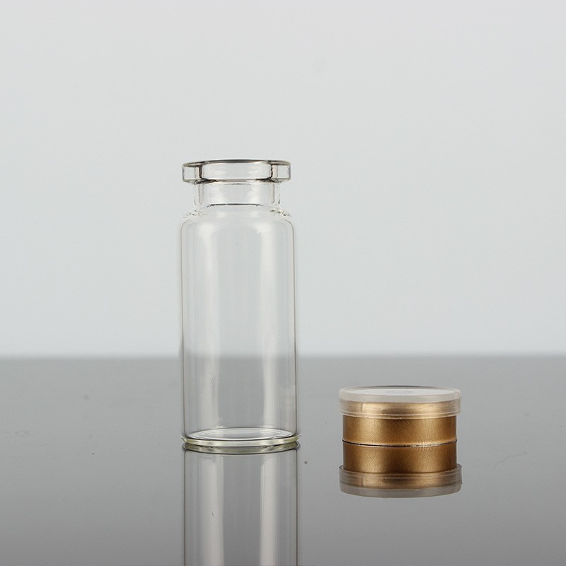 厂家定制中药饮片西林瓶精华瓶带盖白色玻璃冻干粉瓶可丝印烫金图4