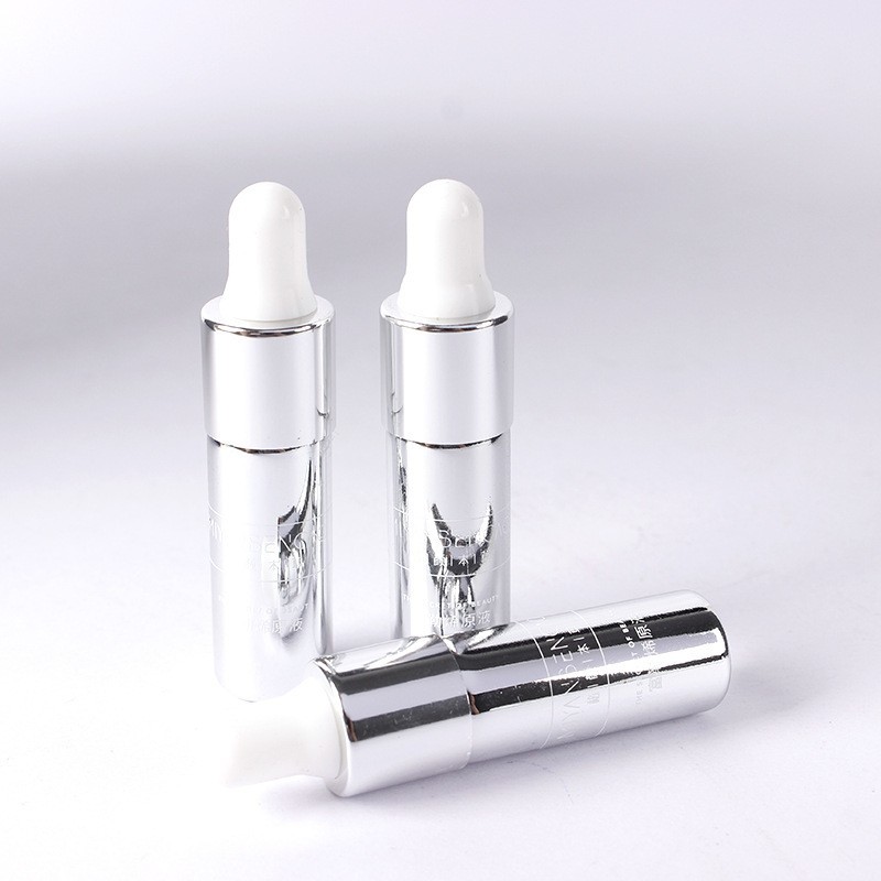 银色电镀精华液瓶定制5ml胶头精油滴管瓶15ml原液分装小样瓶厂家图4