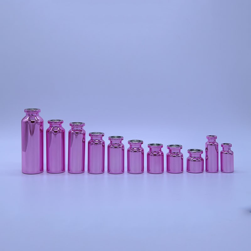 厂家多色电镀卡口西林瓶管制玻璃瓶精华原液电镀分装瓶图4