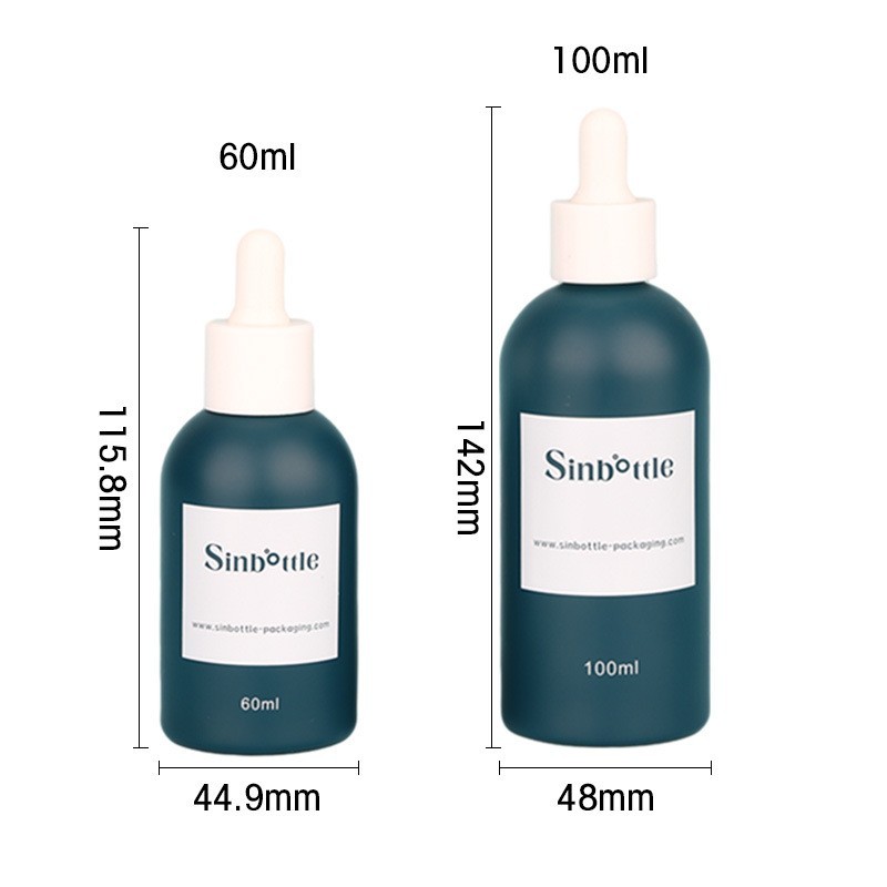 定制玻璃精油瓶 100ml大容量滴管瓶 护肤品分装瓶图4