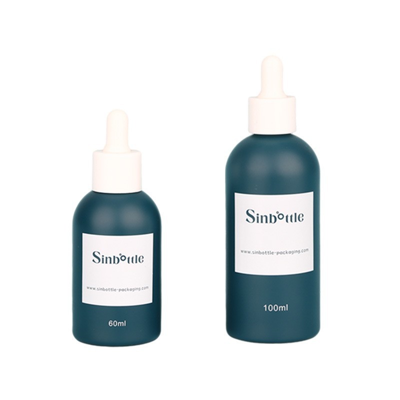 定制玻璃精油瓶 100ml大容量滴管瓶 护肤品分装瓶图2