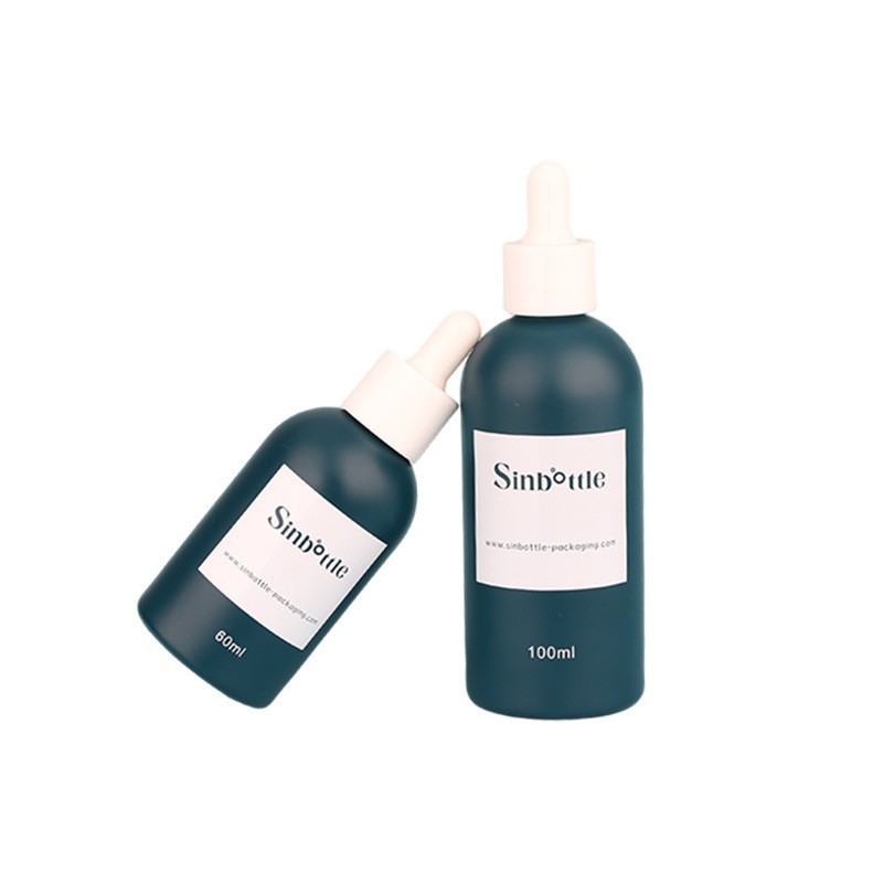 定制玻璃精油瓶 100ml大容量滴管瓶 护肤品分装瓶图3