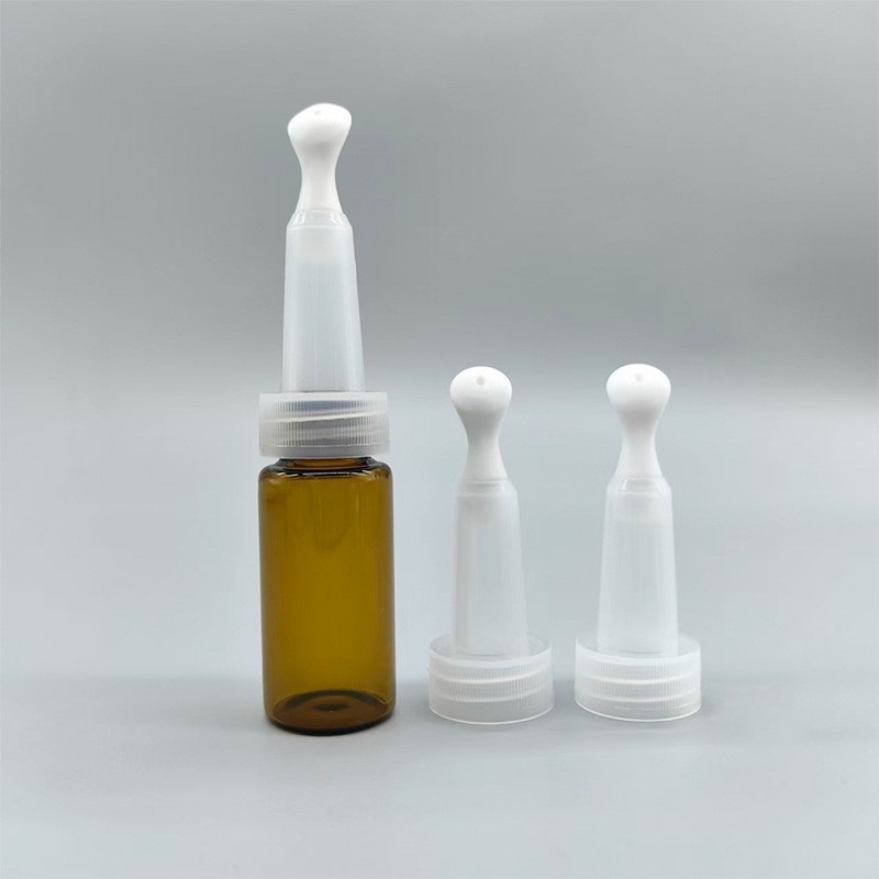 10ml头部护理精华液按摩头玻璃瓶 护发精油按摩头西林瓶图4