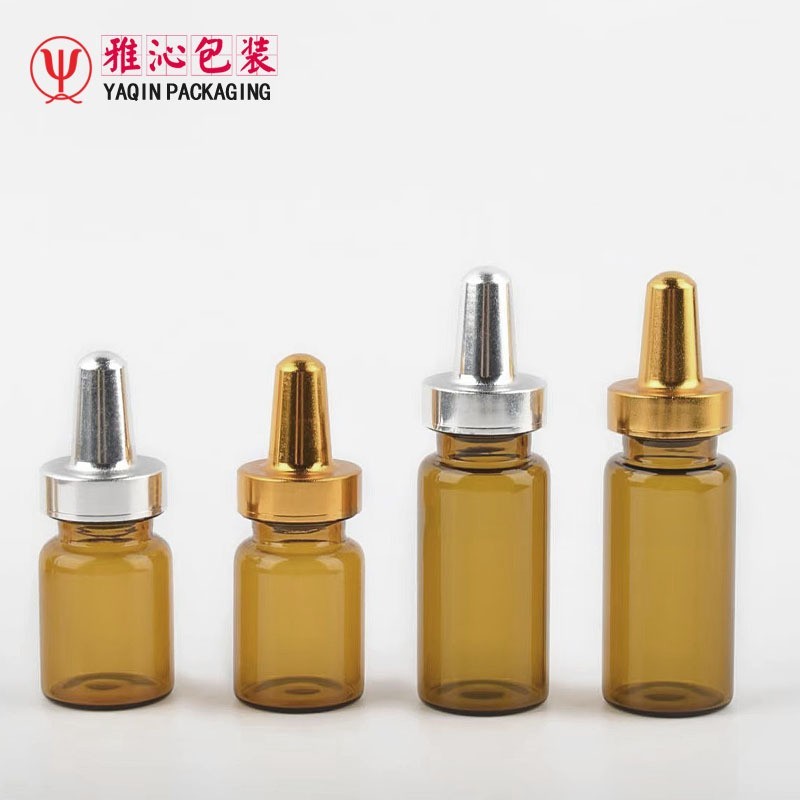 尖头铝盖原液西林瓶 透明茶色3ml5ml8ml10ml15ml精华安瓶