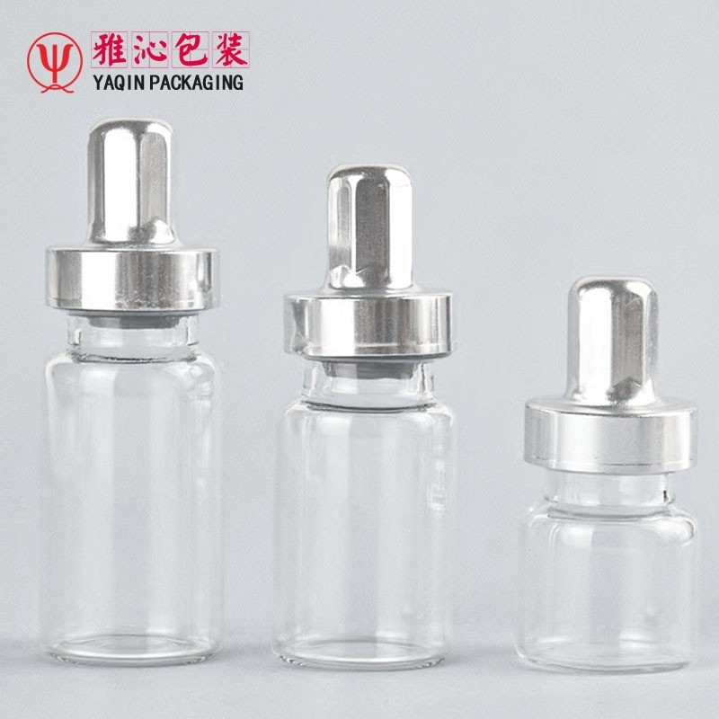 尖头铝盖原液西林瓶 透明茶色3ml5ml8ml10ml15ml精华安瓶图5