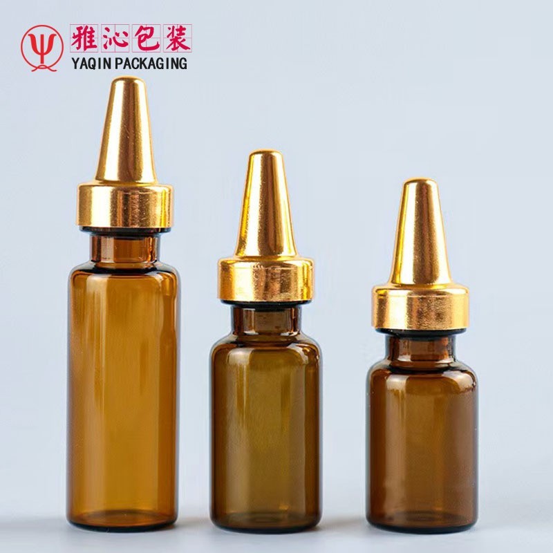 尖头铝盖原液西林瓶 透明茶色3ml5ml8ml10ml15ml精华安瓶图4