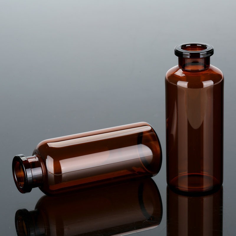 30ml透明茶色西林瓶注射剂瓶玻璃管制瓶管制瓶包装玻璃瓶图2