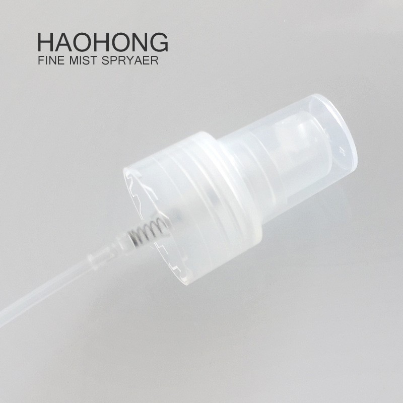 20口塑料喷头24口径香水雾18牙透明免洗喷雾泵化妆品消毒洗手液