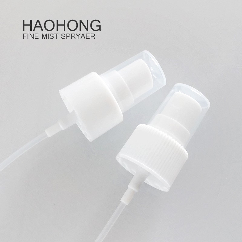 24牙香水喷头塑料喷雾头 按压喷头 透明白色光面条纹喷雾图5