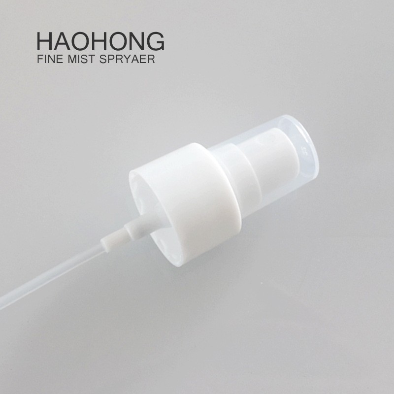 24牙香水喷头塑料喷雾头 按压喷头 透明白色光面条纹喷雾图3