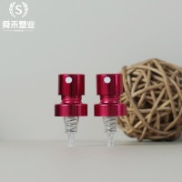 红色香水喷头15牙塑卡喷头香水喷雾泵头卡口喷头