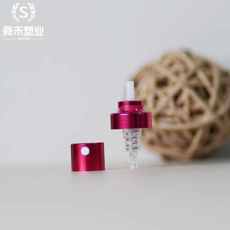 红色香水喷头15牙塑卡喷头香水喷雾泵头卡口喷头图2