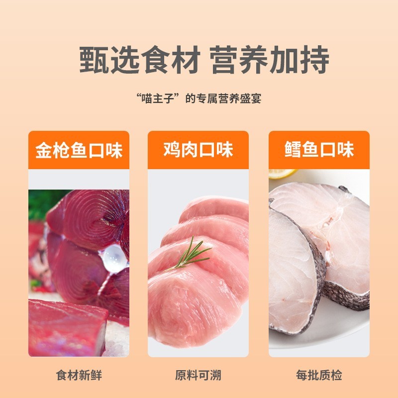 源头工厂纯英文猫条宠物零食猫零食猫用湿粮包食品代工跨境猫咪图4