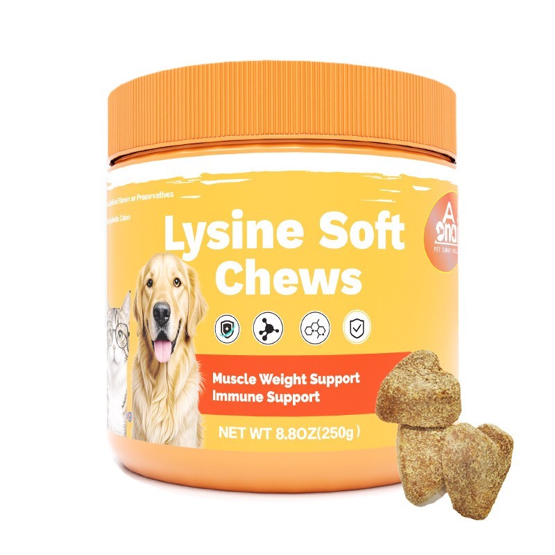 贴牌代工宠物赖氨酸软颗粒外贸跨境专供OEM软咀嚼ODM宠物膳食补剂图5