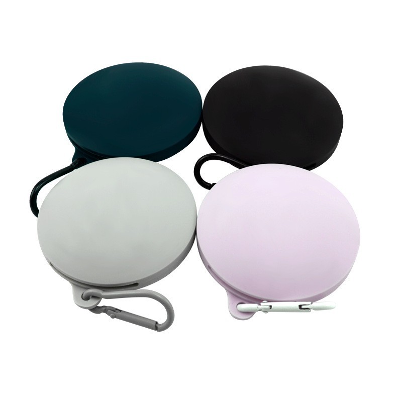 圆形硅胶小巧狗粮包户外便携狗粮包硅胶防水耐磨训犬包小狗零食袋图5