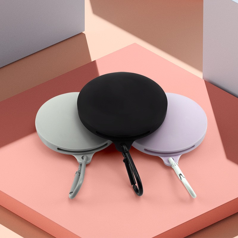 圆形硅胶小巧狗粮包户外便携狗粮包硅胶防水耐磨训犬包小狗零食袋图2