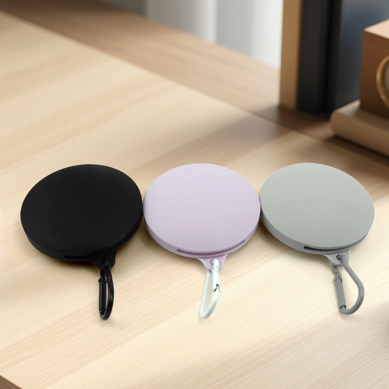 圆形硅胶小巧狗粮包户外便携狗粮包硅胶防水耐磨训犬包小狗零食袋图4