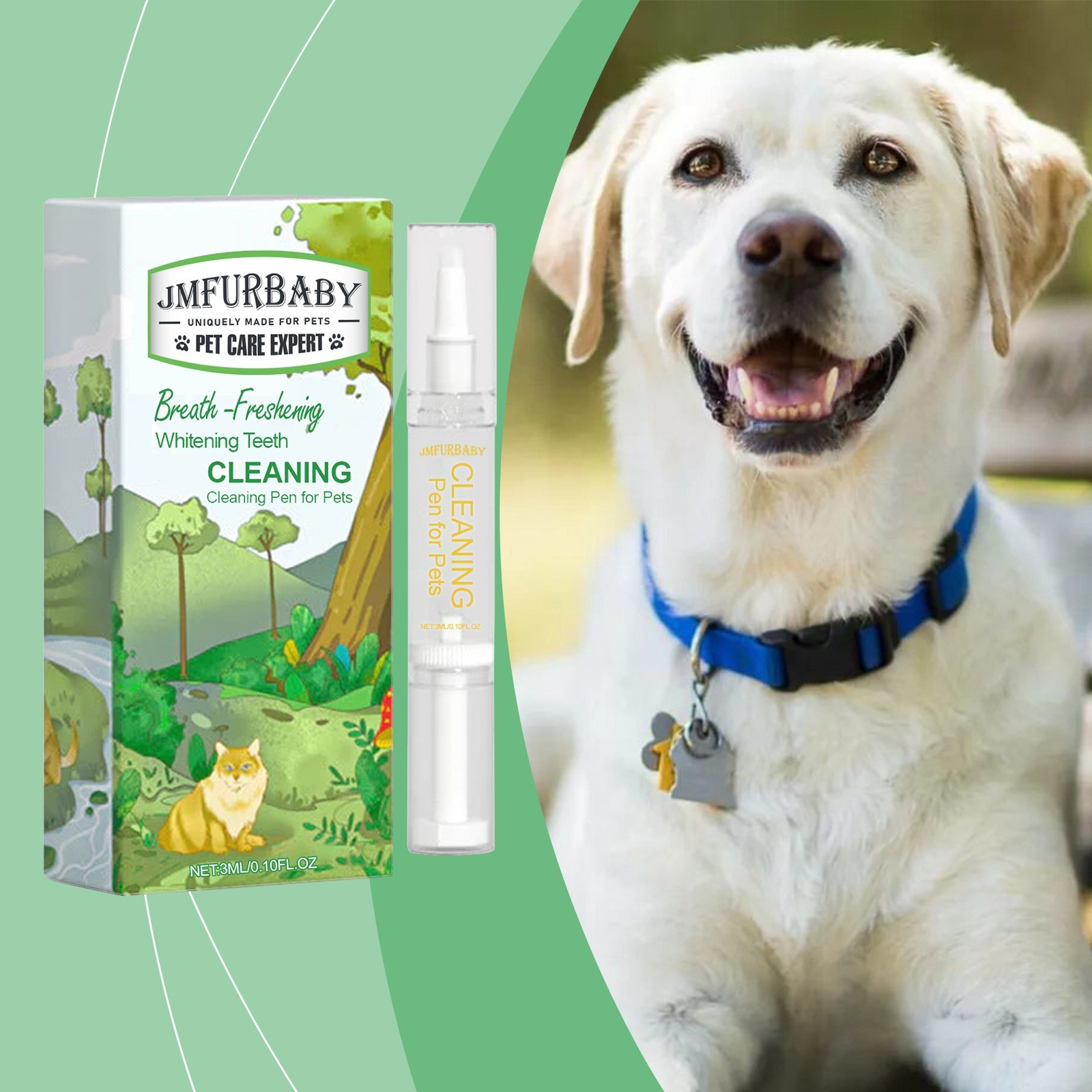 定制OEM 宠物牙齿清洁笔 温和配方 日常护理清洁宠物牙齿洁净清新图2