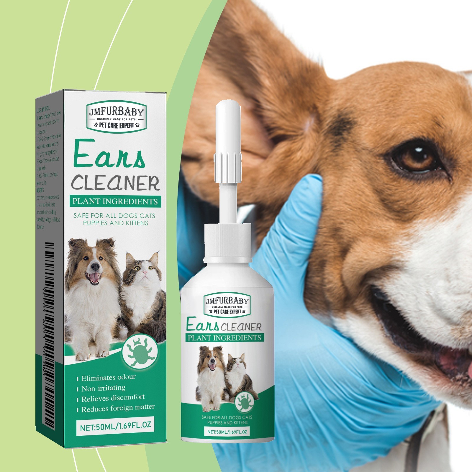源头厂家定制 宠物滴耳液 猫狗通用净耳道耳螨除臭清洁洗耳液