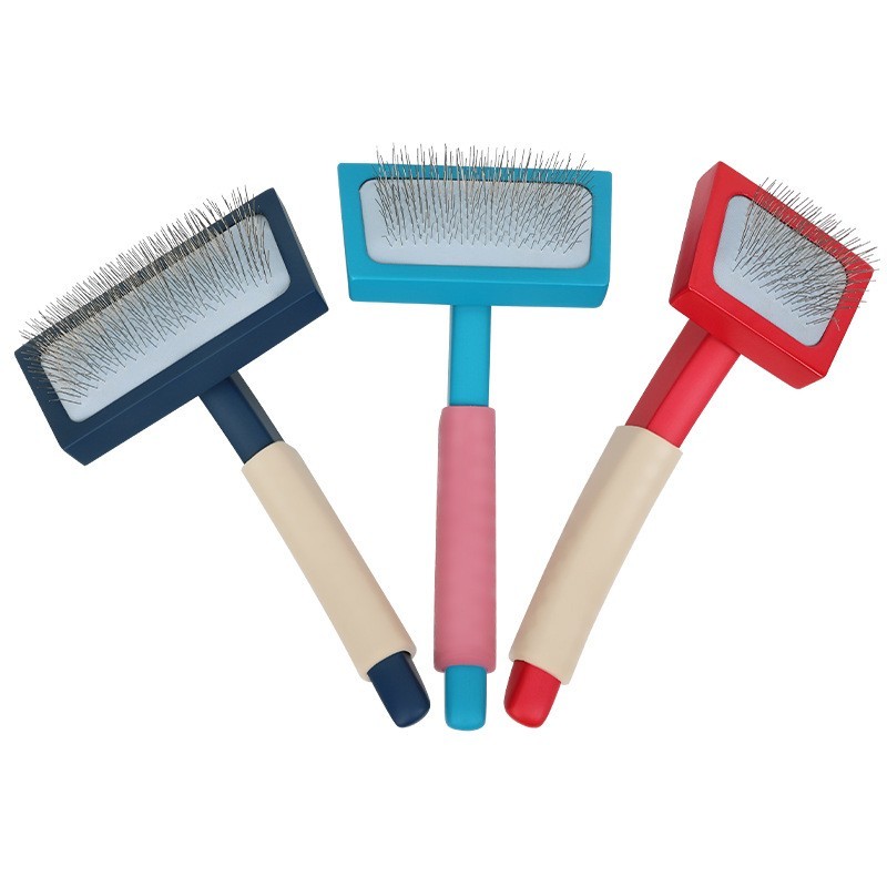 定制宠物美容师梳子 长毛犬梳子钢针刷泰迪用针梳 狗狗蓬毛拉毛梳