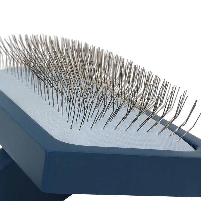 定制宠物美容师梳子 长毛犬梳子钢针刷泰迪用针梳 狗狗蓬毛拉毛梳图3