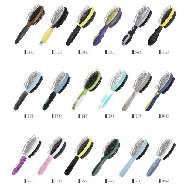 工厂定制宠物梳子 来图来样开模订做猫咪狗梳子实木塑胶清洁刷子