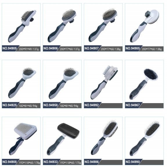 工厂定制宠物梳子 来图来样开模订做猫咪狗梳子实木塑胶清洁刷子图3