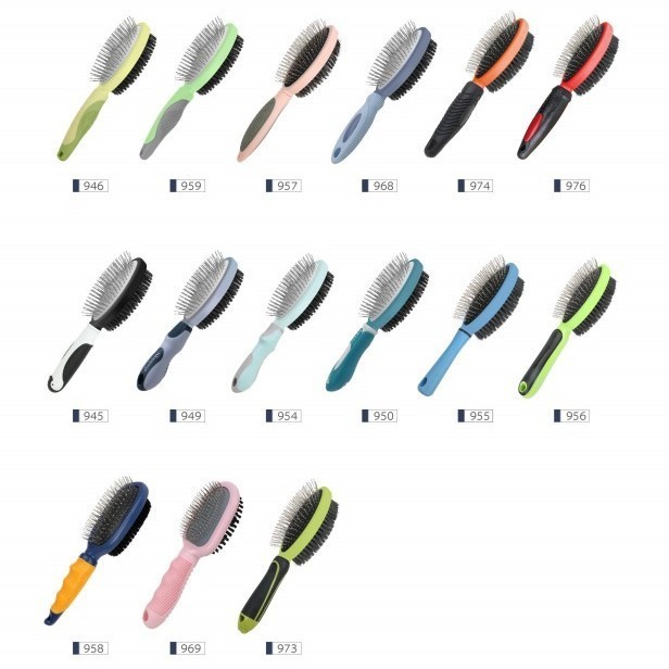 工厂定制宠物梳子 来图来样开模订做猫咪狗梳子实木塑胶清洁刷子图2