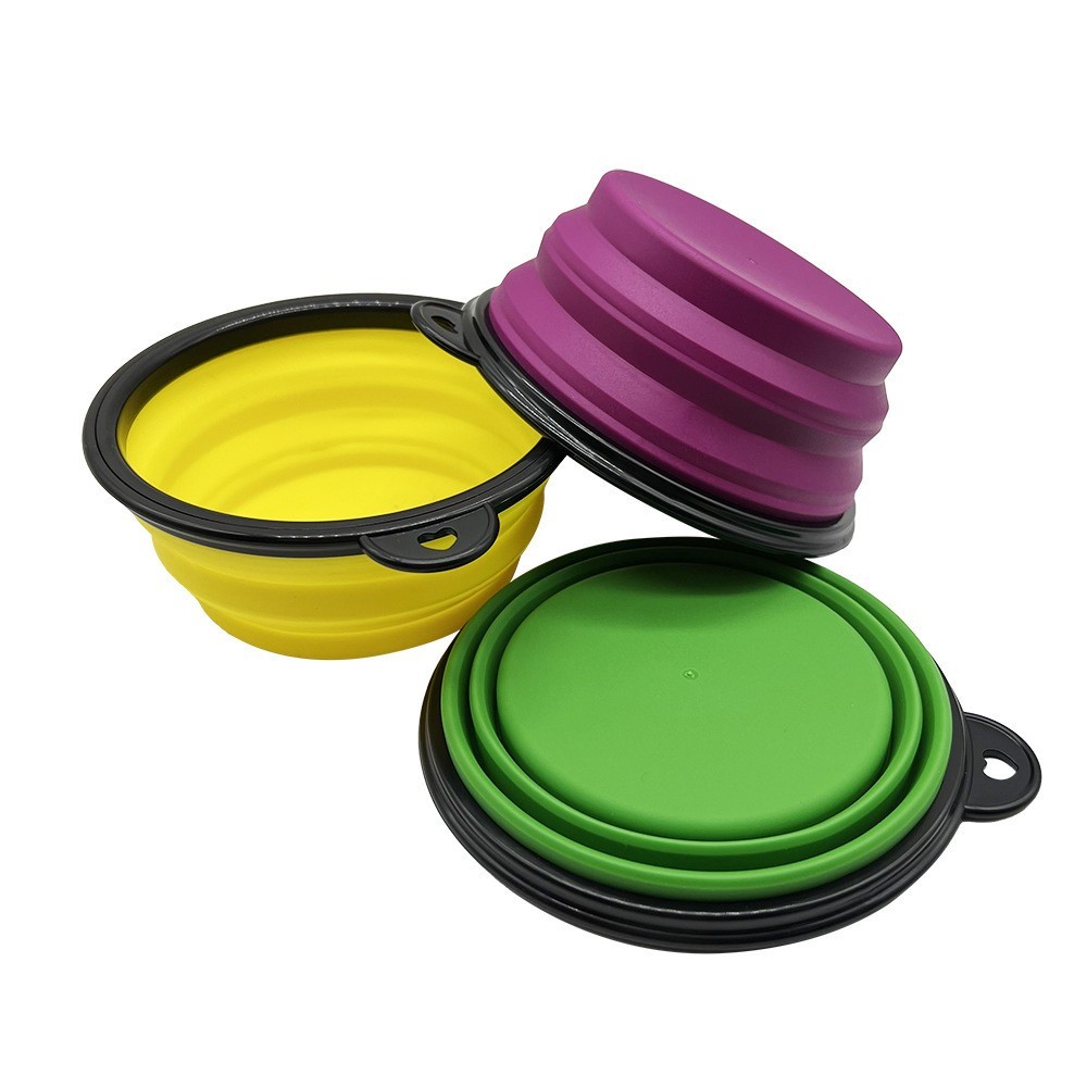 宠物硅胶折叠碗户外携带猫狗用品吃粮饮水用具材质碗专用折叠便携图3