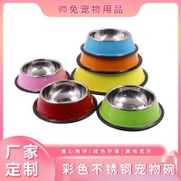 跨境新款彩色宠物碗防滑耐用可爱ins风猫咪宠物猫咪狗狗碗