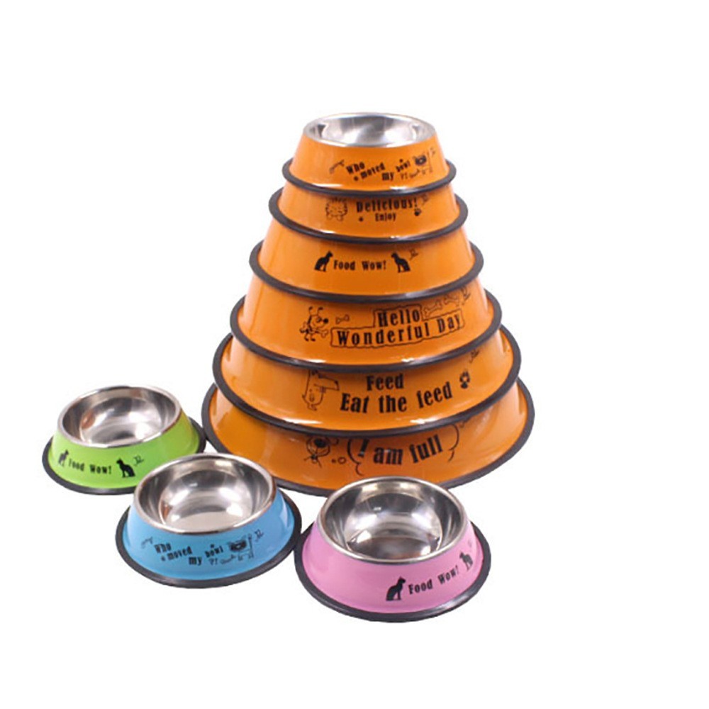 跨境新款彩色宠物碗防滑耐用可爱ins风猫咪宠物猫咪狗狗碗图2