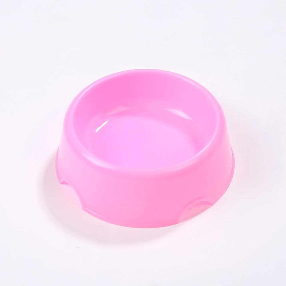 宠物用品 塑料圆形单碗 猫咪狗狗饮水喂食盆 糖果色宠物食具图3