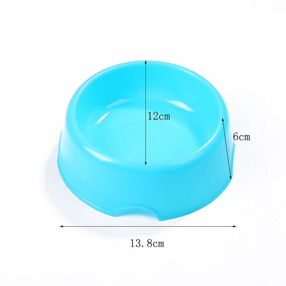 宠物用品 塑料圆形单碗 猫咪狗狗饮水喂食盆 糖果色宠物食具图4
